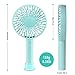 TINMIU Mini Handheld Fan, Small USB Personal Portable Desk Table Fan with Rechargeable Battery for Home, Dormitory, Office, Outdoors and Travel, Blue