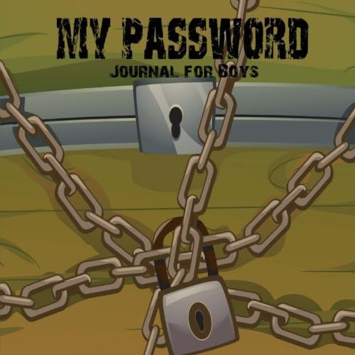 My Password Journal for Boys