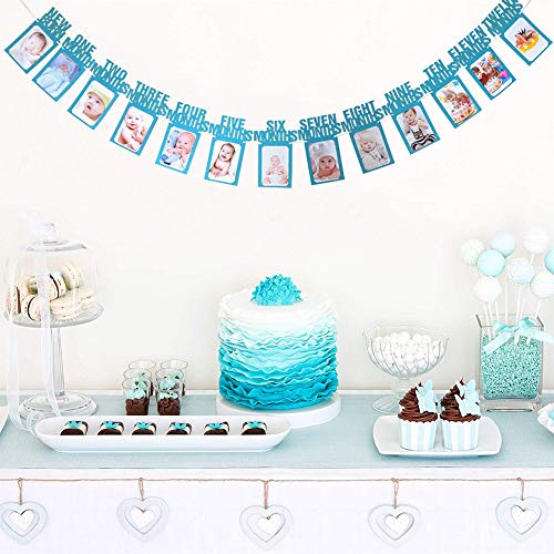image for TONIFUL 1st Baby Photo Banner 13 pcs Monthly Milestone Photograph Bunt