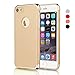 iPhone 7 Case, VANSIN 3 In 1 Ultra Thin and Slim Hard Case Coated Non Slip Matte Surface with Electroplate Frame for Apple iPhone 7 (4.7'')(2016) -- Gold