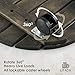 RUNADI LITADA Acacia Metal Plant Caddy (Set of 2) Plant Dolly Heavy Duty, 12 inches Square Planter Trolley with Lockable Casters, Indoor Outdoor Rolling Tray Coaster Flower Pot Move