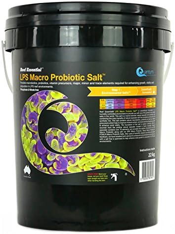 Quantum LPS Macro Probiotic Salt - 22kg Bucket - mix of natural seawater & synthetic salt for LPS environments