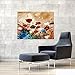 Wieco Art Blooming Poppies Extra Large Contemporary Colorful Flowers Pictures Paintings on Canvas Wall Art Modern Gallery Wrapped Floral Giclee Canvas Prints for Living Room Home Decorations XL