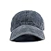 Vankerful Unisex Vintage Washed Dyed Dad Hat Plain Cotton Twill Low Profile Adjustable Solid Colour Baseball Cap Strapback (Washed Black)