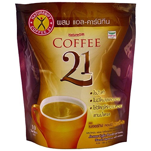 Instant Coffee Mix 21 Plus L-carnitine Weight Loss Diet, 135 grams net