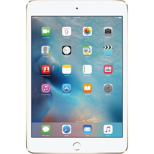 Apple iPad mini 4 MK882LL/A (16GB, Wi-Fi + Cellular, Gold) NEWEST VERSION (Refurbished) (Best Cellular Carrier For Ipad Mini)