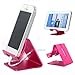 Desktop Phone Holder-Foldable Pink Phone Holder, Sturdy Mobile Phone Holder Handheld Metal Desktop Iphone Holder, Compatible With All Mobile Phones, Iphone, Switch, Ipad, Tablets (4-10 Inches)