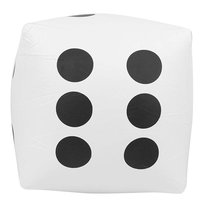 Inflatable Dice, Dice, Outdoor for Game Party(White) Amazon.in Home