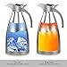 68 Oz Thermal Coffee Carafe Stainless Steel Double Wall Vacuum Insulated with Press Button Silver by TIMMY
