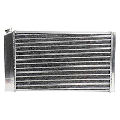 OzCoolingParts 3 Row Core Aluminum Radiator + 2 x 12" Fan w/Shroud Kit for 1960-1990 68 69 70 84 85 88 89 Chevy Chevelle El Camino Truck Buick Cadillac Oldsmobile Pontiac and More Models (WH161DZFSX)