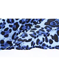 Falda larga plisada de leopardo para dama
