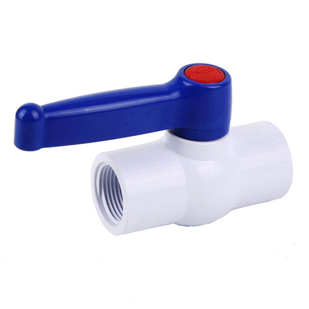 SHMONO Inline PVC Ball Valve 2 inch, Compact Single Handle Water Shut