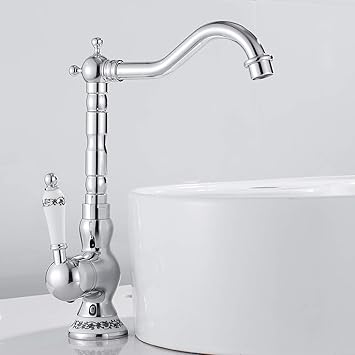 Armatur mit Hoher Auslauf für Küchen oder Badezimmer Vintage Stil
