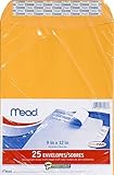 Mead Press-It Seal-It Envelopes, 9 x 12 Inch, Office Pack 50 Count (76086)