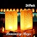 LANKER 24 Pack Luminary Bags - Sunburst Design Candle Bags - Flame Resistant Light Holder - Candleholders Decorations for Wedding, Halloween, Birthday, Party and Event Occasion - White (Sunburst)