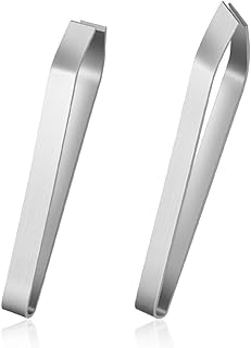 IWILCS 2 Pcs Fisch Grätenzange, Profi Grätenpinzette, Fischgrätenzange Grätenpinzette Pinzette, Oblique Und Flacher Mund Grätenzange für Fisch Fischpinzette Edelstahl Küchenpinzette zum Entfernen