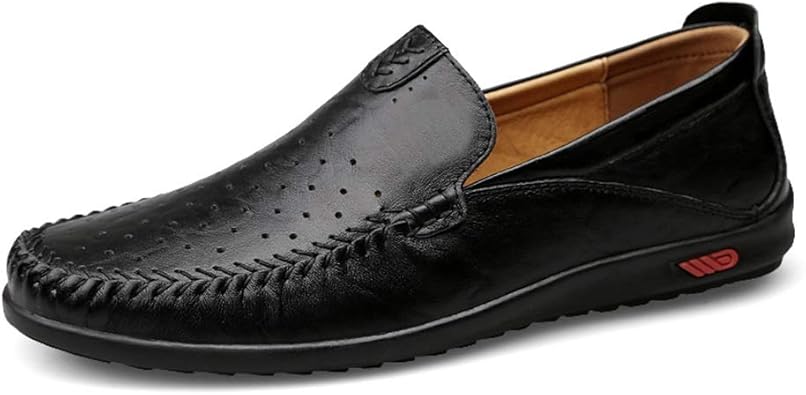 mens perforated loafers