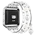 Simpeak Fashion Elastic Band Compatible with Fitbit Blaze Smartwatch Fitness, Large(7.28