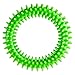 Silicone Spiky Sensory Toy Rings (4-Pack) Tactile Fidget Gadget - Quiet, Fidgeting and ADHD Support - Colorful, Stimulating Massage - Toddler, Youth Friendly Sensory Motor Aid