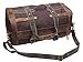 Iblue Waxed Canvas Weekender Bag Leather Travel Duffel Shoulder Tote Large #B007