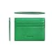 MEKU Slim Front Pocket Leather Wallet Business Credit Card Case Sleeve Minimalist Wallet Green