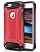 iPhone 5S Case,iPhone SE Case,Wollony Rugged Hybrid Dual Layer Armor Protective Back Case Shockproof Cover for iPhone SE/5/5S - Heavy Duty - Slim Hard Shell Protection - Impact Resistant Bumper (Red)