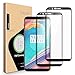 OnePlus 5T Screen Protector - [2 PACK] ICHECKEY [Full Adhesive] [2.5D Full Coverage ] Tempered Glass Screen Cover Shield for OnePlus5T - Black