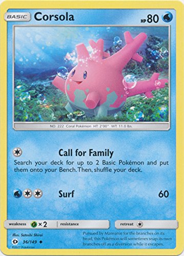 Corsola - 36/149 - Uncommon - Pokemon Sun & Moon