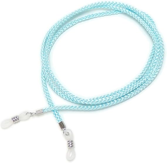 Amazon 組紐 めがねチェーン シンプル 眼鏡チェーン 江戸打ち紐 メガネチェーン 水色 眼鏡小物 通販