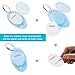 GoorDik 20 Pcs Key Tag Upgrade Tough Plastic Key Label Tags with Window Split Ring, Perfect ID Labels Key Identifier Tags (4 Colors)