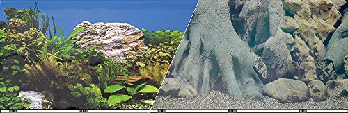 Blue Ribbon Pet Products ABLVSB1219 White Decorative Rock Background for Aquarium, 19-Inch 50-Feet