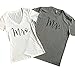 Coutgo Mr and Mrs Shirt Set Couples Shirts Couple Outfit Buy Separately (One Piece)