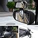 x xotic tech Blind Spot Mirror, 4.5'' Black Rectantle HD Glass Convex Adjustable Wide Angle Rear View Mirror,Universal For Car SUVs Truck Motorcycle (2pcs)