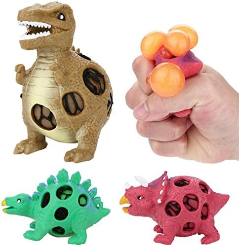 Baby Toys, FOANA Dinosaur Model Grape Venting Balls Pressure Stress Ball Stress Relief Toy (random)
