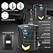 Oittm Digital Tire Inflator, DC12V 10A, Portable Air Compressor with LED Light, Quick Connect Tire Pump, Auto Shutoff, Fast Inflating, KPS/BAR/PSI/KGF (Black)