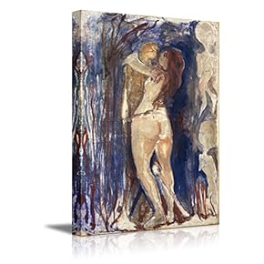 Death and Life, 1894 by Edvard Munch - Canvas Print Wall Art Famous Painting Reproduction - 12" x 18"