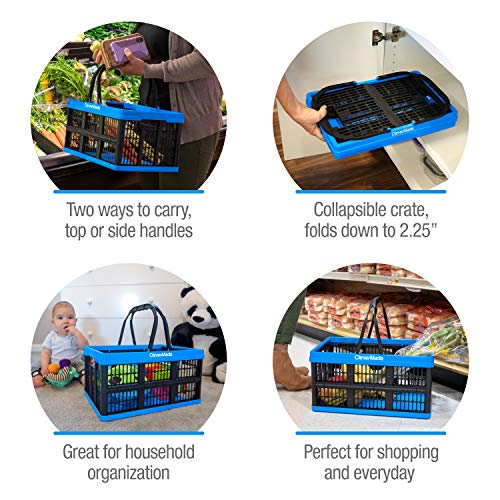 CleverMade Collapsible Plastic Grocery Shopping Baskets Pricepulse