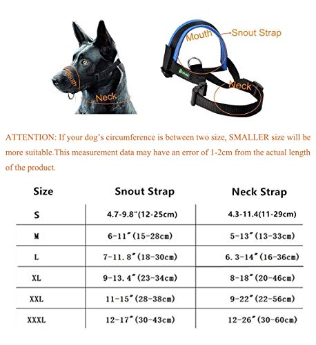 Nylon Dog Muzzle for Small,Medium,Large Dogs Prevent from Biting,Barking and Chewing,Adjustable Loop(S/Red)