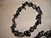 Sublime Gifts 1pc Snowflake Obsidian Natural Healing Crystal A+ Quality Chip Gemstone 7 Inch Stretch Bracelet