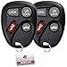 2 KeylessOption Replacement 4 Button Keyless Entry Remote Controls Key Fobs Compatible with 10246215
