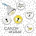 Bumble Bee Baby Shower Chocolate Kisses Candy Stickers, Honey Bee Baby Shower Decorations - 180 Count