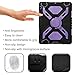 Ipad case, Afranker Ipad 2 case, Ipad 3 case, Ipad 4 Case Plastic Kid Proof Extreme Duty Dual Protective Back Cover with Kickstand Black/purple