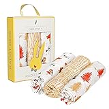 Muslin Swaddle Blanket, 3 Pack Muslin Cotton Baby Blankets, Swaddle Blankets For Boy or Girl Large 47