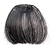 Smilco Mini Ultra Thin Fake Hair Bangs Extensions Clip In Bangs Fringe Front hair extensions (Natural Black)