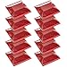 10 Pack Commercial Reflective Road Pavement Marker - Reflective Driveway Marker (Red)