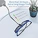 BOBLOV Active Shutter 3D Glasses DLP-Link USB Blue Compatible BenQ W1070 W700 Dell DLP Projectors (Blue-2 Pcak)thumb 4