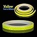 AM Safety Reflective Warning Lighting Sticker Adhesive Tape Roll Strip. for Beautify Bicycle Bike Decoration (Yellow)
