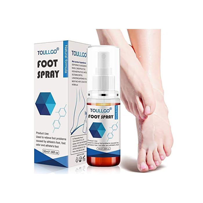 Foot Spray,Athletes Foot Spray,Natural formula Spray,Natural Shoe Deodorizer Spray, Foot Eliminator for Smelly Shoes…