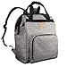 Hap Tim Diaper Bag Backpack, Large Multifunction Travel Back Pack Maternity Baby Nappy Changing Bags with Stroller Straps Insulated Pouches (Gray 5337)