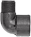 Banjo SL075-90 Polypropylene Pipe Fitting, 90 Degree Street Elbow, Schedule 80, 3/4